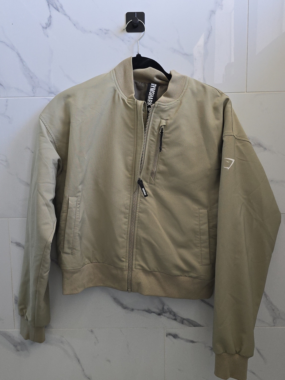 Gymshark Khaki Green Bomber Jacket